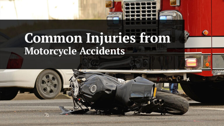 common injuries from motorcycle accidents