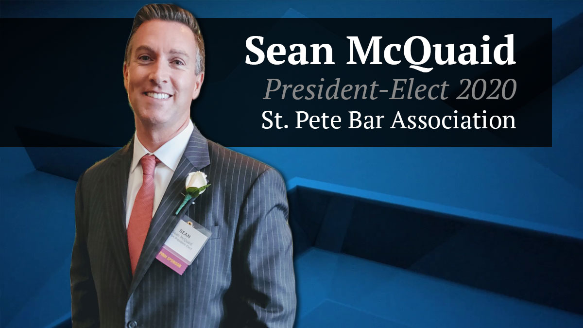 sean mcquaid presidente electo 2020 st. Colegio de Abogados de Pete