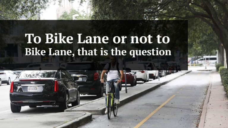 to bike lane or not to bike lane