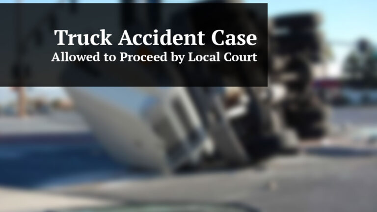 truck accident case