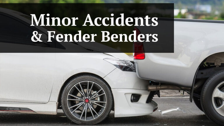 minor accidents & fender benders