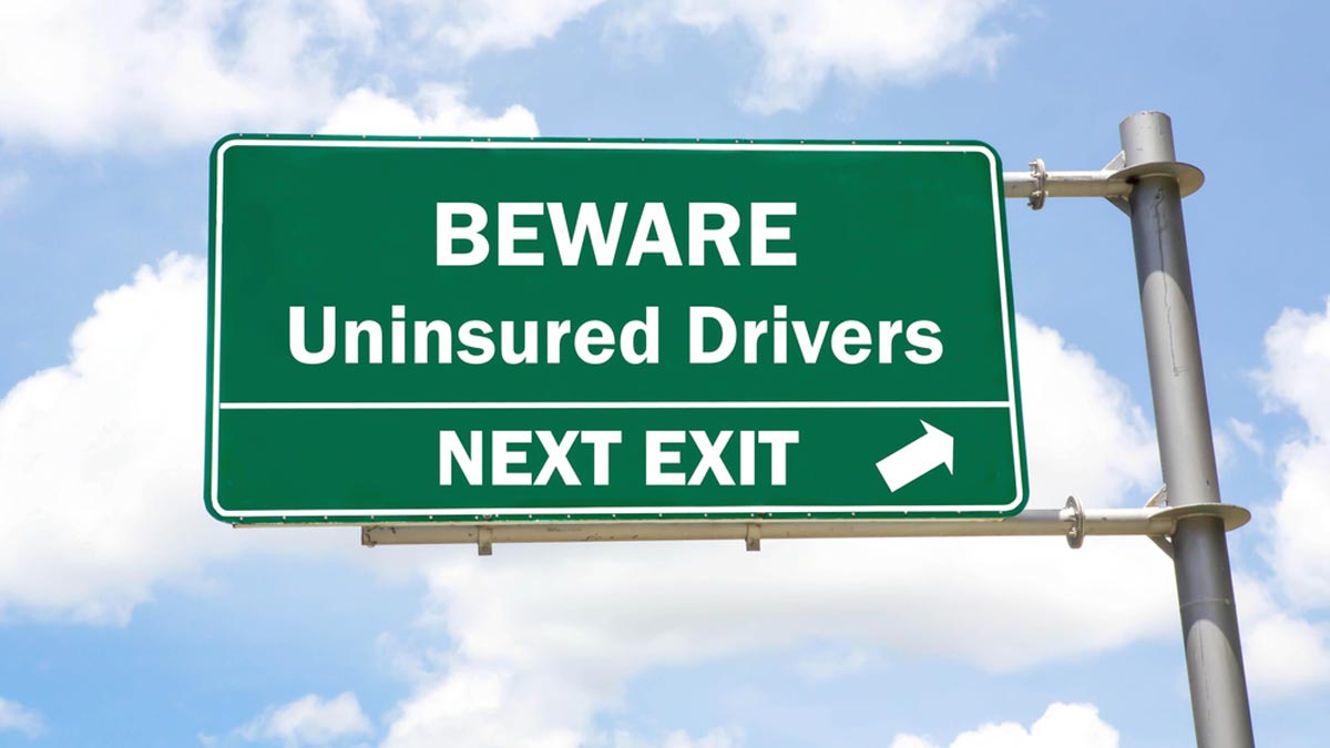 beware uninsured drivers