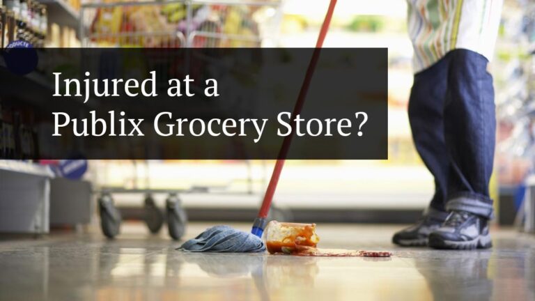 injured at a publix grocery store