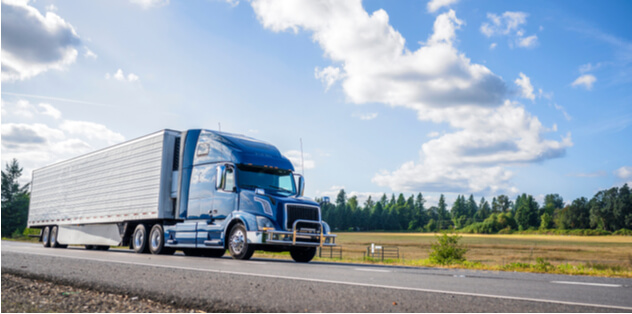 semi-truck on Florida highway