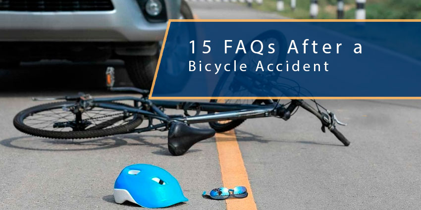 preguntas respondidas de un accidente bicicleta