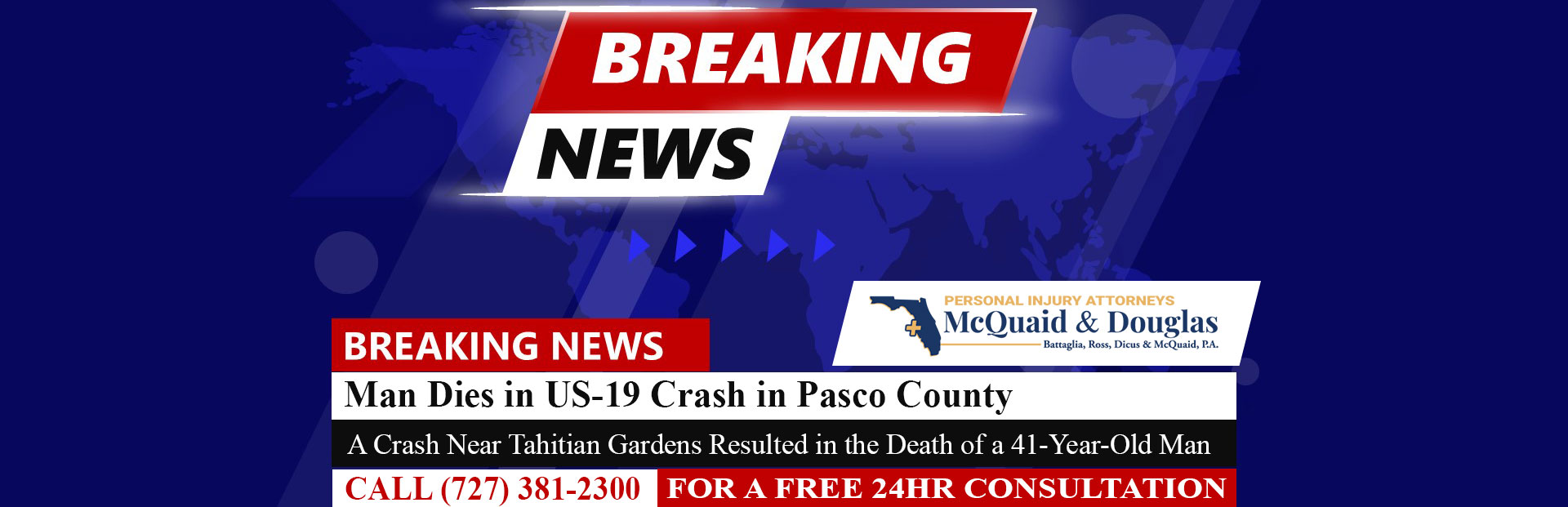 [09-16-25] Holiday Man Dies in US-19 Crash in Pasco County